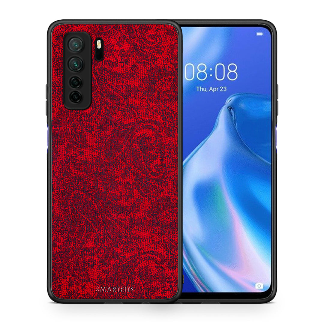 Θήκη Huawei P40 Lite 5G Paisley Cashmere από τη Smartfits με σχέδιο στο πίσω μέρος και μαύρο περίβλημα | Huawei P40 Lite 5G Paisley Cashmere Case with Colorful Back and Black Bezels