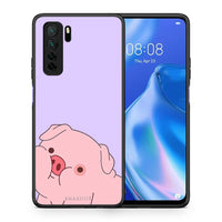 Thumbnail for Θήκη Huawei P40 Lite 5G Pig Love 2 από τη Smartfits με σχέδιο στο πίσω μέρος και μαύρο περίβλημα | Huawei P40 Lite 5G Pig Love 2 Case with Colorful Back and Black Bezels