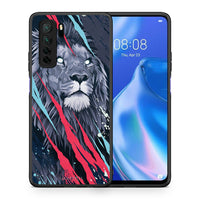 Thumbnail for Θήκη Huawei P40 Lite 5G PopArt Lion Designer από τη Smartfits με σχέδιο στο πίσω μέρος και μαύρο περίβλημα | Huawei P40 Lite 5G PopArt Lion Designer Case with Colorful Back and Black Bezels