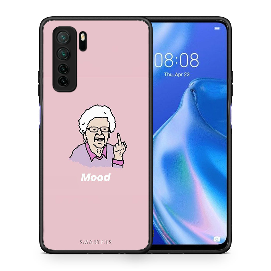 Θήκη Huawei P40 Lite 5G PopArt Mood από τη Smartfits με σχέδιο στο πίσω μέρος και μαύρο περίβλημα | Huawei P40 Lite 5G PopArt Mood Case with Colorful Back and Black Bezels