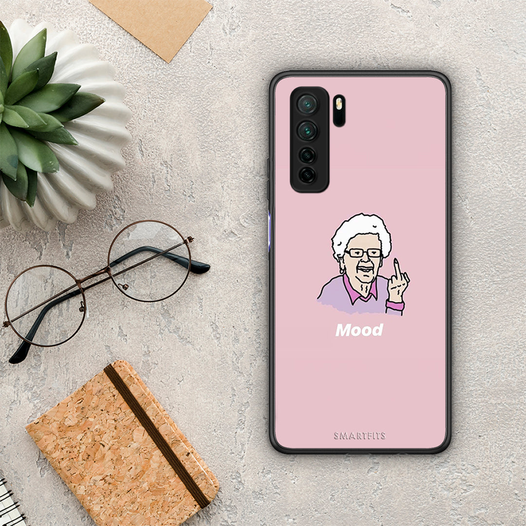 Θήκη Huawei P40 Lite 5G PopArt Mood από τη Smartfits με σχέδιο στο πίσω μέρος και μαύρο περίβλημα | Huawei P40 Lite 5G PopArt Mood Case with Colorful Back and Black Bezels