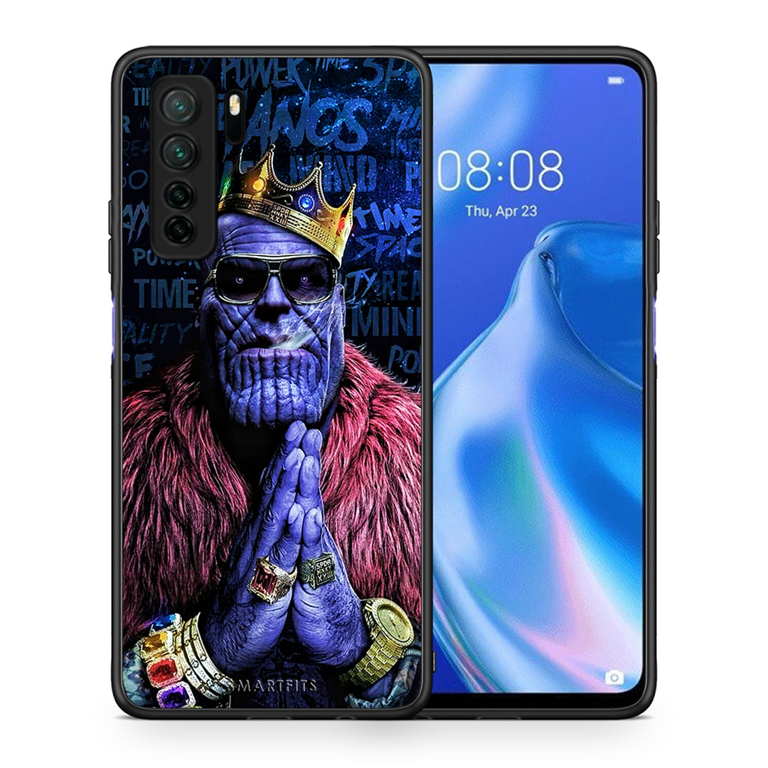 Θήκη Huawei P40 Lite 5G PopArt Thanos από τη Smartfits με σχέδιο στο πίσω μέρος και μαύρο περίβλημα | Huawei P40 Lite 5G PopArt Thanos Case with Colorful Back and Black Bezels