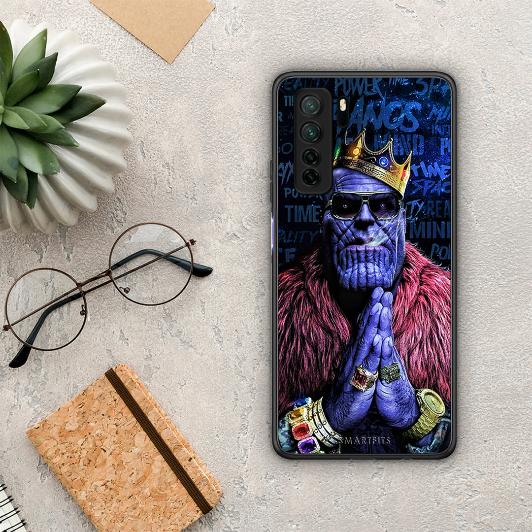 Θήκη Huawei P40 Lite 5G PopArt Thanos από τη Smartfits με σχέδιο στο πίσω μέρος και μαύρο περίβλημα | Huawei P40 Lite 5G PopArt Thanos Case with Colorful Back and Black Bezels