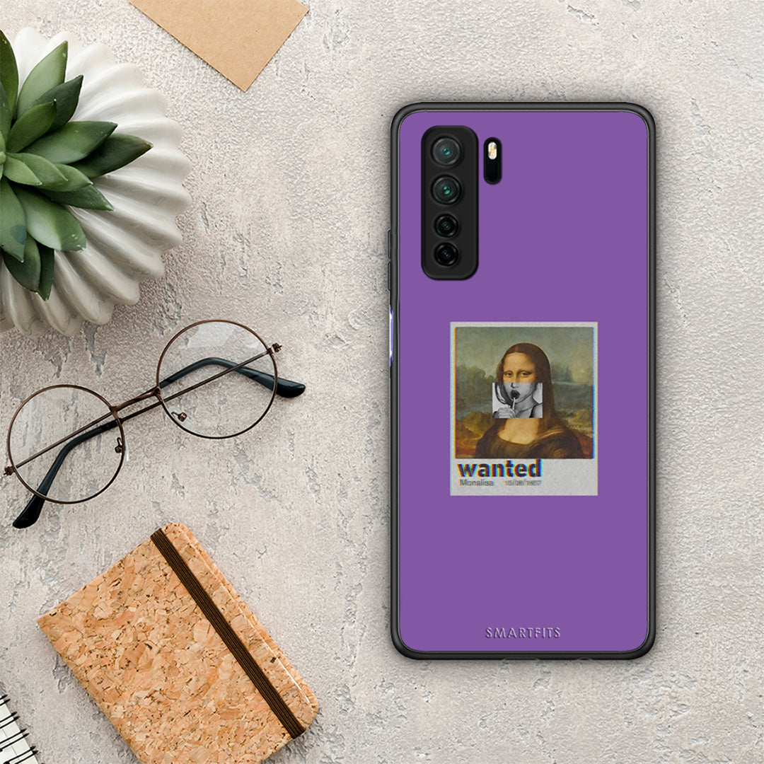 Θήκη Huawei P40 Lite 5G Popart Monalisa από τη Smartfits με σχέδιο στο πίσω μέρος και μαύρο περίβλημα | Huawei P40 Lite 5G Popart Monalisa Case with Colorful Back and Black Bezels