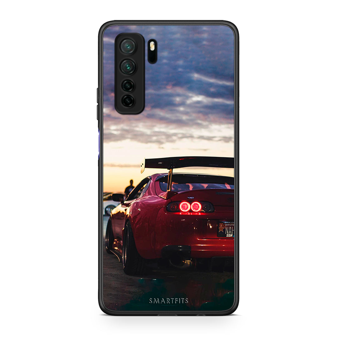 Θήκη Huawei P40 Lite 5G Racing Supra από τη Smartfits με σχέδιο στο πίσω μέρος και μαύρο περίβλημα | Huawei P40 Lite 5G Racing Supra Case with Colorful Back and Black Bezels