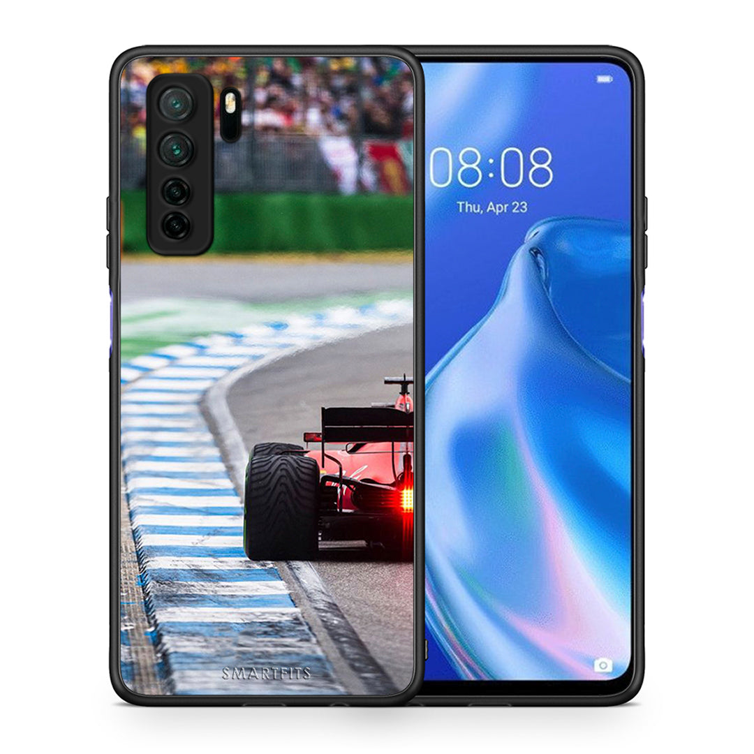 Θήκη Huawei P40 Lite 5G Racing Vibes από τη Smartfits με σχέδιο στο πίσω μέρος και μαύρο περίβλημα | Huawei P40 Lite 5G Racing Vibes Case with Colorful Back and Black Bezels