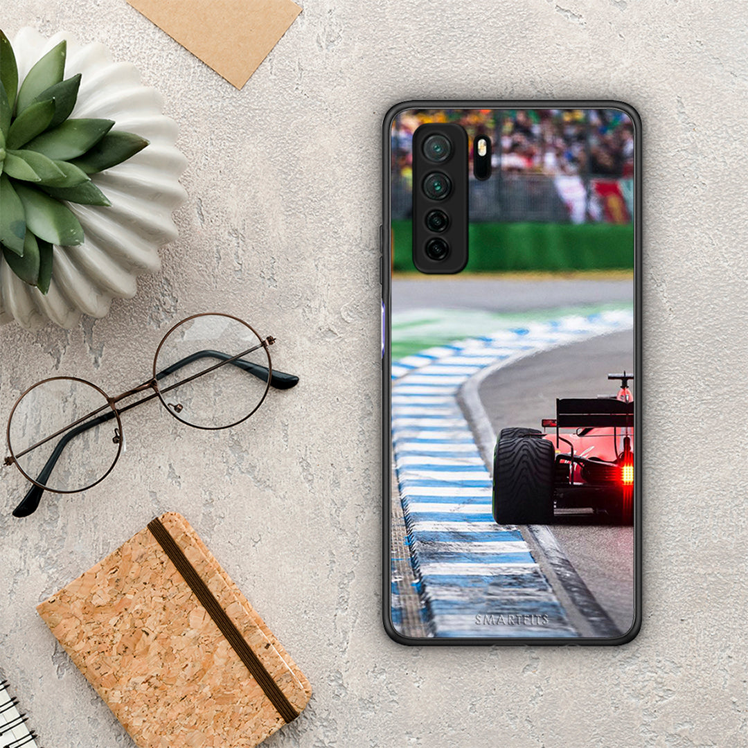 Θήκη Huawei P40 Lite 5G Racing Vibes από τη Smartfits με σχέδιο στο πίσω μέρος και μαύρο περίβλημα | Huawei P40 Lite 5G Racing Vibes Case with Colorful Back and Black Bezels