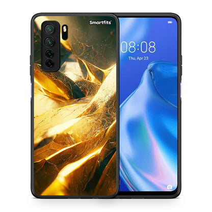 Θήκη Huawei P40 Lite 5G Real Gold από τη Smartfits με σχέδιο στο πίσω μέρος και μαύρο περίβλημα | Huawei P40 Lite 5G Real Gold Case with Colorful Back and Black Bezels