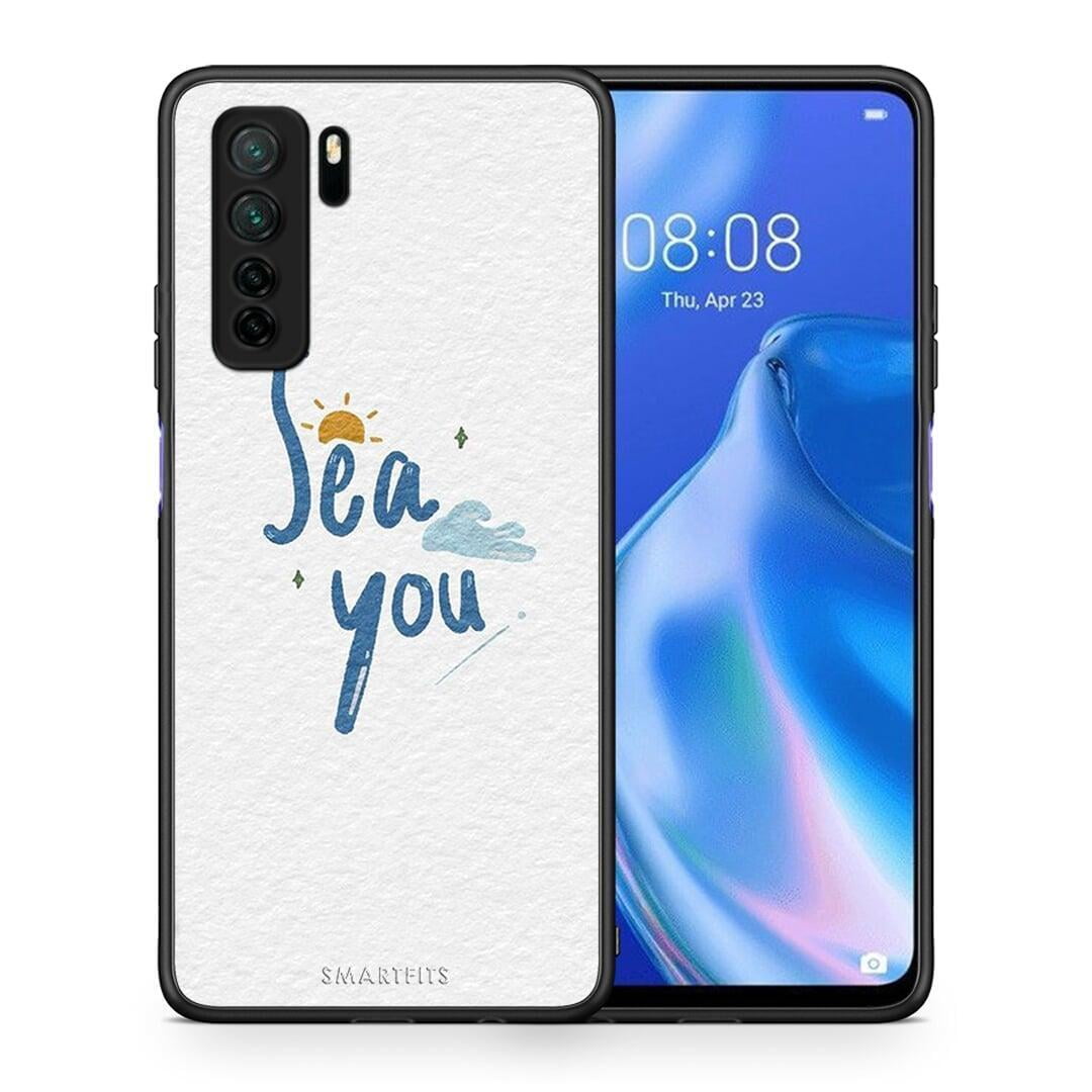 Θήκη Huawei P40 Lite 5G Sea You από τη Smartfits με σχέδιο στο πίσω μέρος και μαύρο περίβλημα | Huawei P40 Lite 5G Sea You Case with Colorful Back and Black Bezels