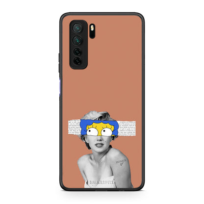 Θήκη Huawei P40 Lite 5G Sim Merilyn από τη Smartfits με σχέδιο στο πίσω μέρος και μαύρο περίβλημα | Huawei P40 Lite 5G Sim Merilyn Case with Colorful Back and Black Bezels