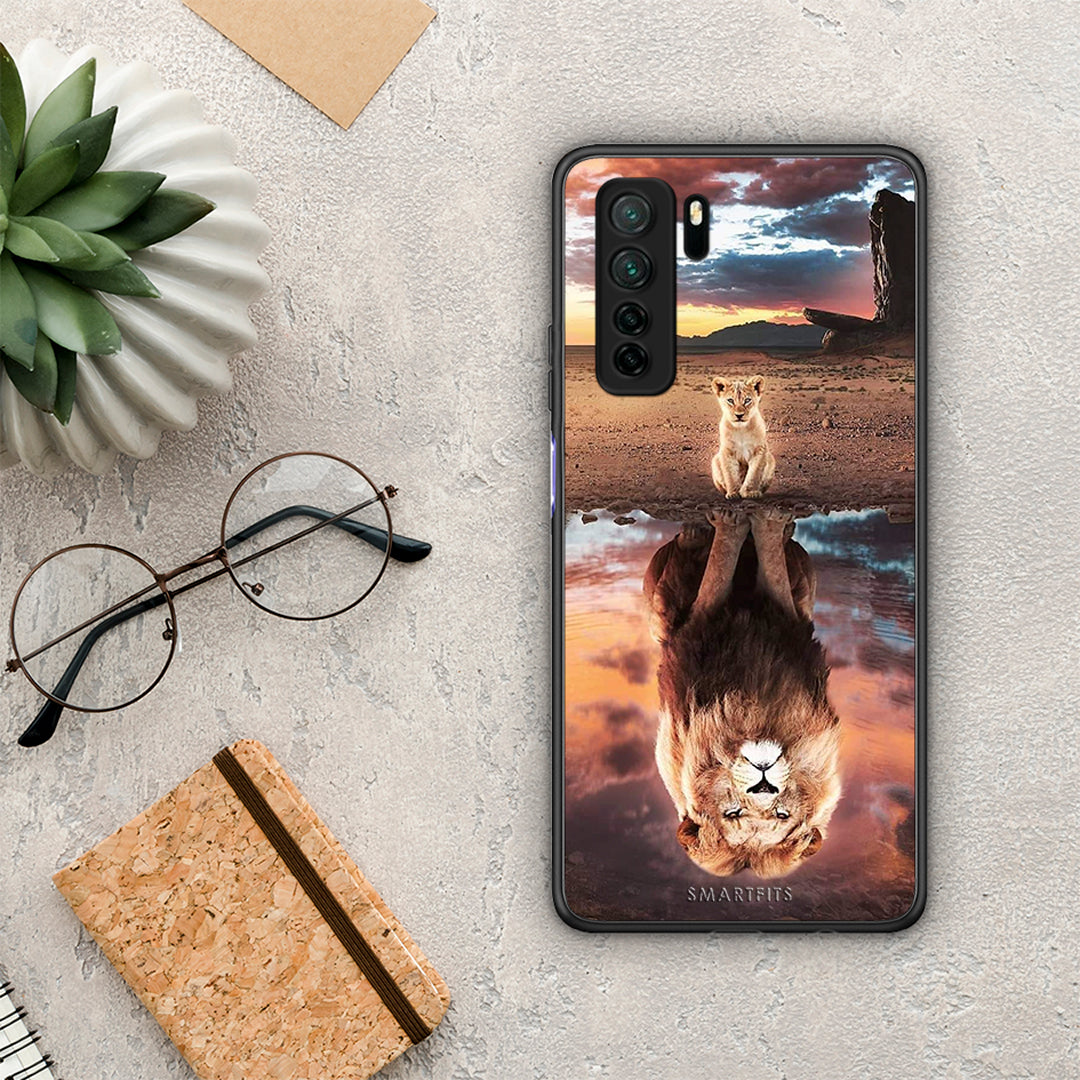 Θήκη Huawei P40 Lite 5G Sunset Dreams από τη Smartfits με σχέδιο στο πίσω μέρος και μαύρο περίβλημα | Huawei P40 Lite 5G Sunset Dreams Case with Colorful Back and Black Bezels