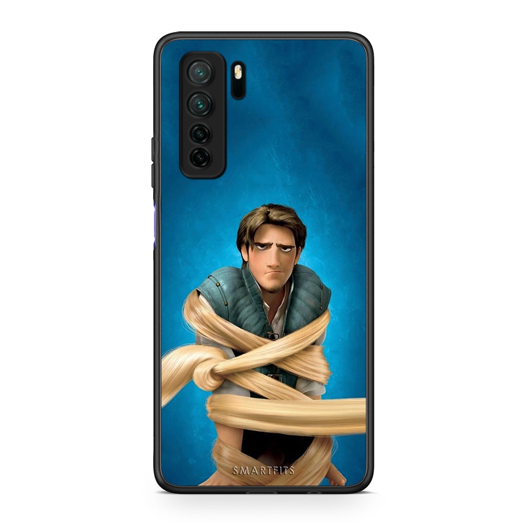 Θήκη Huawei P40 Lite 5G Tangled 1 από τη Smartfits με σχέδιο στο πίσω μέρος και μαύρο περίβλημα | Huawei P40 Lite 5G Tangled 1 Case with Colorful Back and Black Bezels