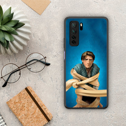 Θήκη Huawei P40 Lite 5G Tangled 1 από τη Smartfits με σχέδιο στο πίσω μέρος και μαύρο περίβλημα | Huawei P40 Lite 5G Tangled 1 Case with Colorful Back and Black Bezels