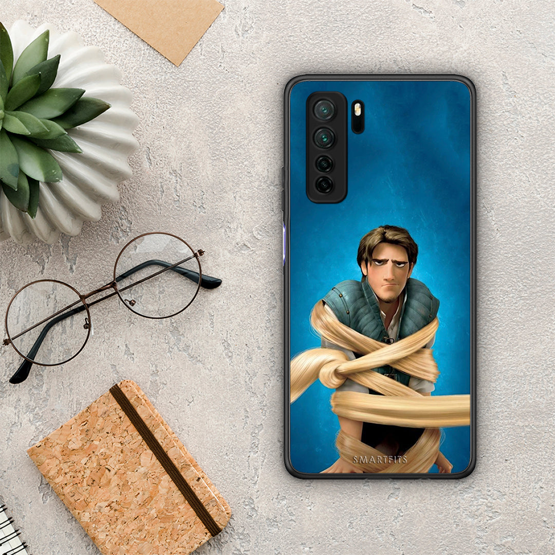 Θήκη Huawei P40 Lite 5G Tangled 1 από τη Smartfits με σχέδιο στο πίσω μέρος και μαύρο περίβλημα | Huawei P40 Lite 5G Tangled 1 Case with Colorful Back and Black Bezels