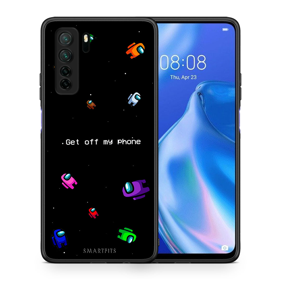 Θήκη Huawei P40 Lite 5G Text AFK από τη Smartfits με σχέδιο στο πίσω μέρος και μαύρο περίβλημα | Huawei P40 Lite 5G Text AFK Case with Colorful Back and Black Bezels