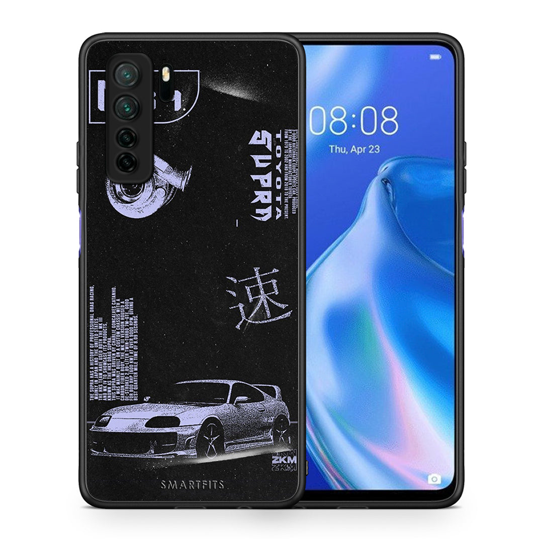 Θήκη Huawei P40 Lite 5G Tokyo Drift από τη Smartfits με σχέδιο στο πίσω μέρος και μαύρο περίβλημα | Huawei P40 Lite 5G Tokyo Drift Case with Colorful Back and Black Bezels