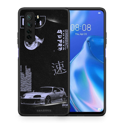 Θήκη Huawei P40 Lite 5G Tokyo Drift από τη Smartfits με σχέδιο στο πίσω μέρος και μαύρο περίβλημα | Huawei P40 Lite 5G Tokyo Drift Case with Colorful Back and Black Bezels
