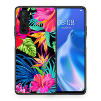 Thumbnail for Θήκη Huawei P40 Lite 5G Tropical Flowers από τη Smartfits με σχέδιο στο πίσω μέρος και μαύρο περίβλημα | Huawei P40 Lite 5G Tropical Flowers Case with Colorful Back and Black Bezels