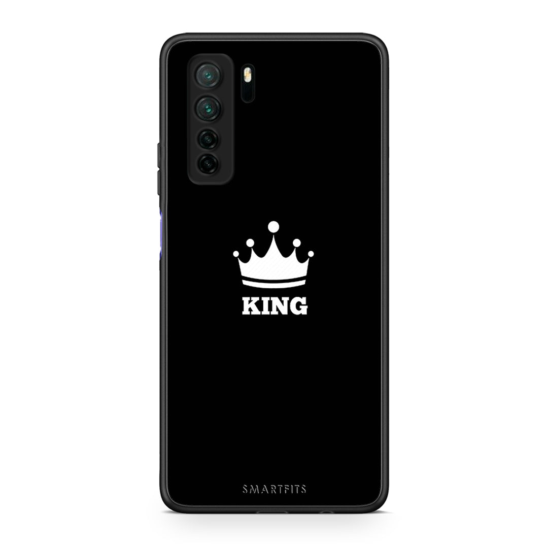 Θήκη Huawei P40 Lite 5G Valentine King από τη Smartfits με σχέδιο στο πίσω μέρος και μαύρο περίβλημα | Huawei P40 Lite 5G Valentine King Case with Colorful Back and Black Bezels