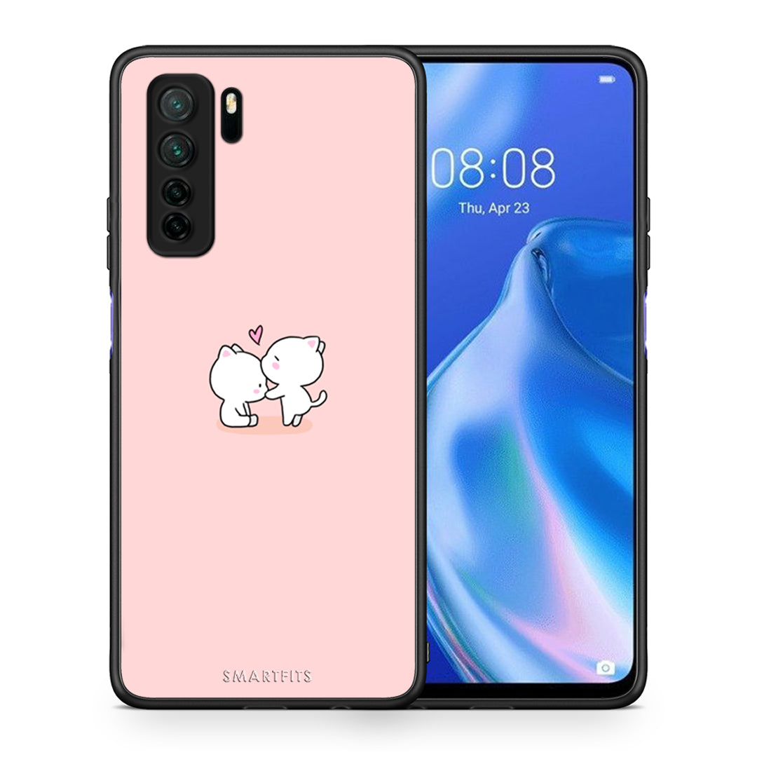 Θήκη Huawei P40 Lite 5G Valentine Love από τη Smartfits με σχέδιο στο πίσω μέρος και μαύρο περίβλημα | Huawei P40 Lite 5G Valentine Love Case with Colorful Back and Black Bezels