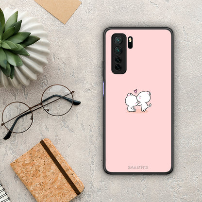 Θήκη Huawei P40 Lite 5G Valentine Love από τη Smartfits με σχέδιο στο πίσω μέρος και μαύρο περίβλημα | Huawei P40 Lite 5G Valentine Love Case with Colorful Back and Black Bezels