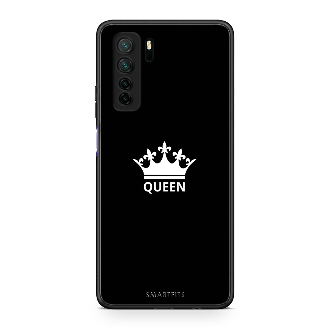 Θήκη Huawei P40 Lite 5G Valentine Queen από τη Smartfits με σχέδιο στο πίσω μέρος και μαύρο περίβλημα | Huawei P40 Lite 5G Valentine Queen Case with Colorful Back and Black Bezels