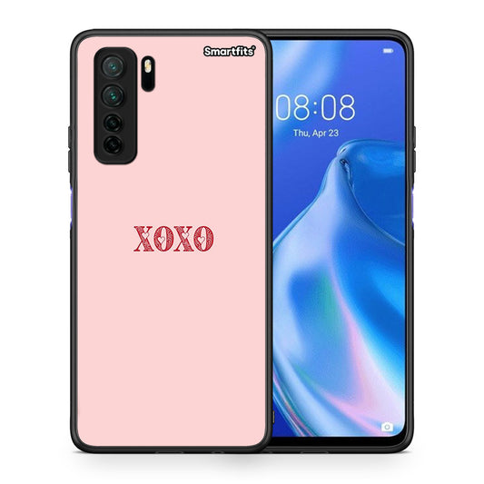 Θήκη Huawei P40 Lite 5G XOXO Love από τη Smartfits με σχέδιο στο πίσω μέρος και μαύρο περίβλημα | Huawei P40 Lite 5G XOXO Love Case with Colorful Back and Black Bezels