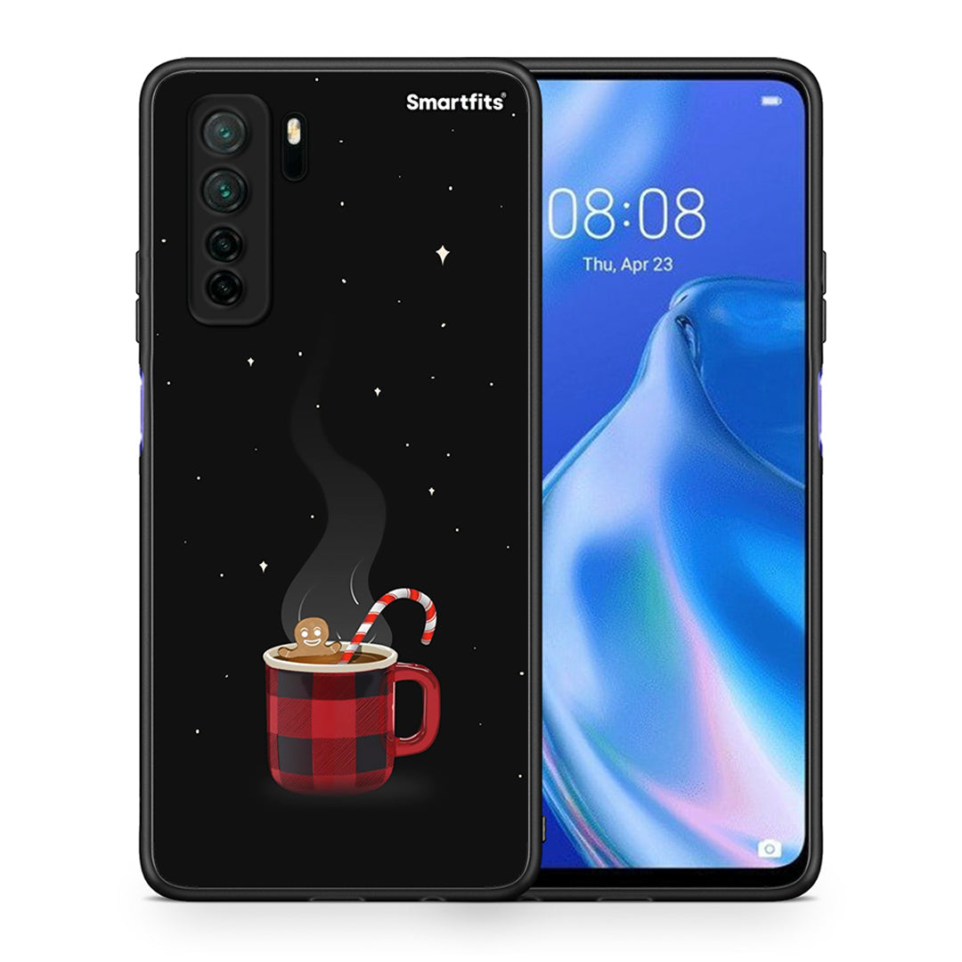 Θήκη Huawei P40 Lite 5G Xmas Bathing από τη Smartfits με σχέδιο στο πίσω μέρος και μαύρο περίβλημα | Huawei P40 Lite 5G Xmas Bathing Case with Colorful Back and Black Bezels