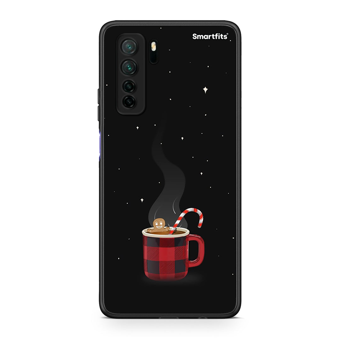 Θήκη Huawei P40 Lite 5G Xmas Bathing από τη Smartfits με σχέδιο στο πίσω μέρος και μαύρο περίβλημα | Huawei P40 Lite 5G Xmas Bathing Case with Colorful Back and Black Bezels