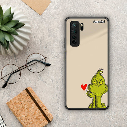 Θήκη Huawei P40 Lite 5G Xmas Grinch από τη Smartfits με σχέδιο στο πίσω μέρος και μαύρο περίβλημα | Huawei P40 Lite 5G Xmas Grinch Case with Colorful Back and Black Bezels