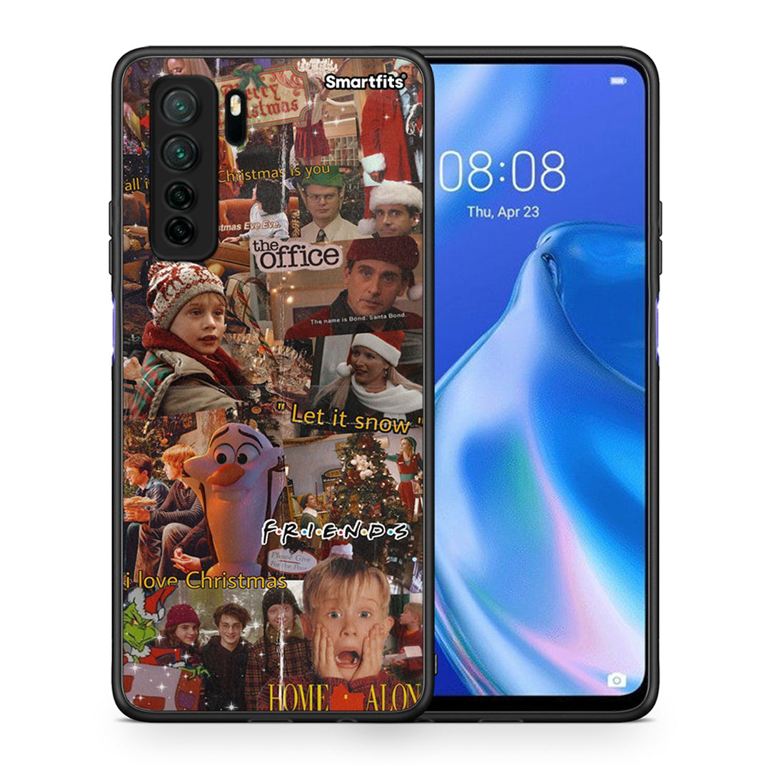 Θήκη Huawei P40 Lite 5G Xmas Wishes από τη Smartfits με σχέδιο στο πίσω μέρος και μαύρο περίβλημα | Huawei P40 Lite 5G Xmas Wishes Case with Colorful Back and Black Bezels
