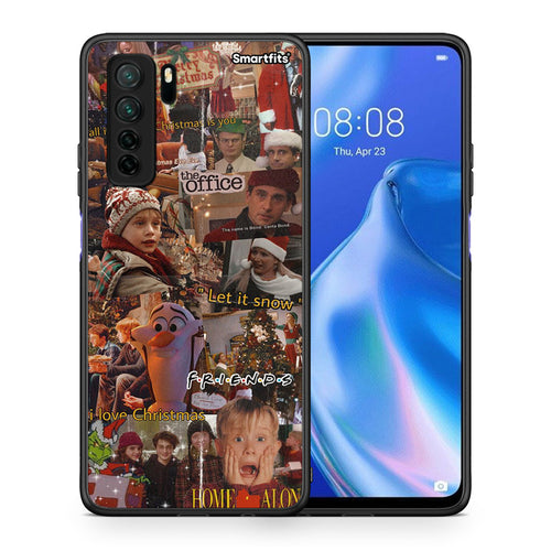 Θήκη Huawei P40 Lite 5G Xmas Wishes από τη Smartfits με σχέδιο στο πίσω μέρος και μαύρο περίβλημα | Huawei P40 Lite 5G Xmas Wishes Case with Colorful Back and Black Bezels