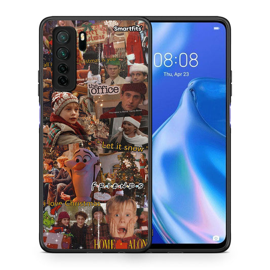 Θήκη Huawei P40 Lite 5G Xmas Wishes από τη Smartfits με σχέδιο στο πίσω μέρος και μαύρο περίβλημα | Huawei P40 Lite 5G Xmas Wishes Case with Colorful Back and Black Bezels