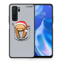 Thumbnail for Θήκη Huawei P40 Lite 5G Xmas Zzzz από τη Smartfits με σχέδιο στο πίσω μέρος και μαύρο περίβλημα | Huawei P40 Lite 5G Xmas Zzzz Case with Colorful Back and Black Bezels