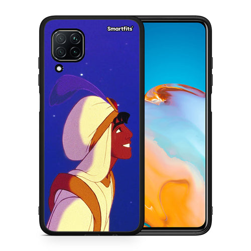Θήκη Huawei P40 Lite Alladin And Jasmine Love 1 από τη Smartfits με σχέδιο στο πίσω μέρος και μαύρο περίβλημα | Huawei P40 Lite Alladin And Jasmine Love 1 case with colorful back and black bezels