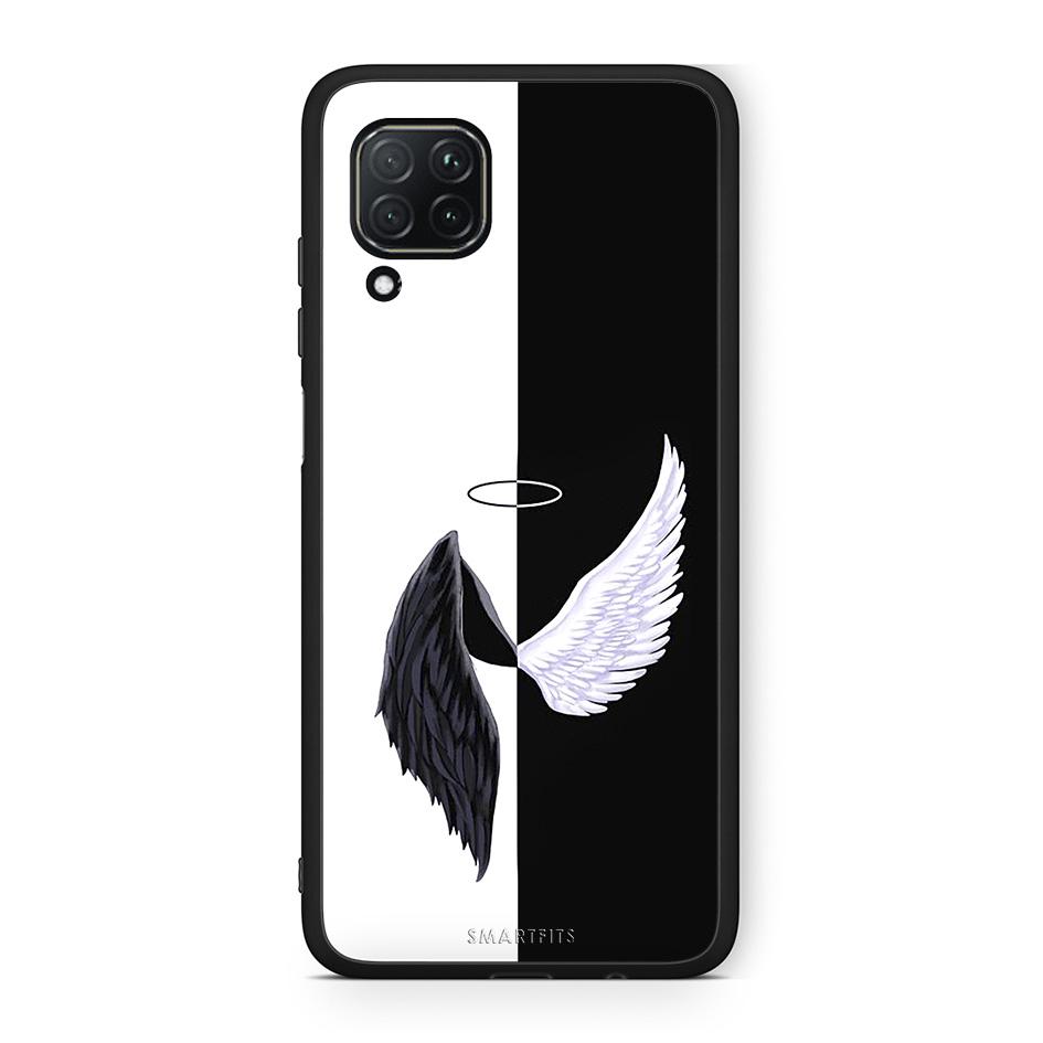 Huawei P40 Lite Angels Demons θήκη από τη Smartfits με σχέδιο στο πίσω μέρος και μαύρο περίβλημα | Smartphone case with colorful back and black bezels by Smartfits