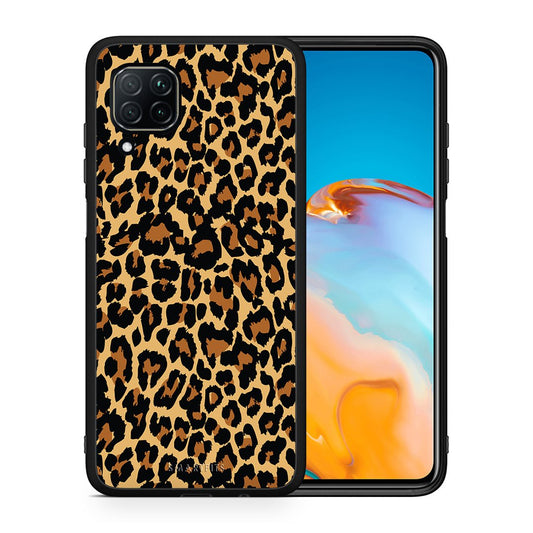 Θήκη Huawei P40 Lite Leopard Animal από τη Smartfits με σχέδιο στο πίσω μέρος και μαύρο περίβλημα | Huawei P40 Lite Leopard Animal case with colorful back and black bezels