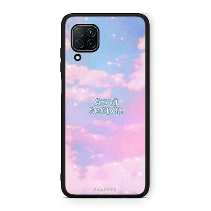 Huawei P40 Lite Anti Social Θήκη Αγίου Βαλεντίνου από τη Smartfits με σχέδιο στο πίσω μέρος και μαύρο περίβλημα | Smartphone case with colorful back and black bezels by Smartfits