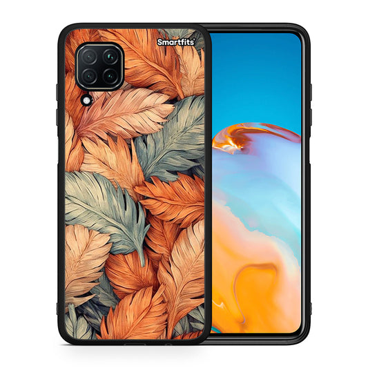 Θήκη Huawei P40 Lite Autumn Leaves από τη Smartfits με σχέδιο στο πίσω μέρος και μαύρο περίβλημα | Huawei P40 Lite Autumn Leaves case with colorful back and black bezels