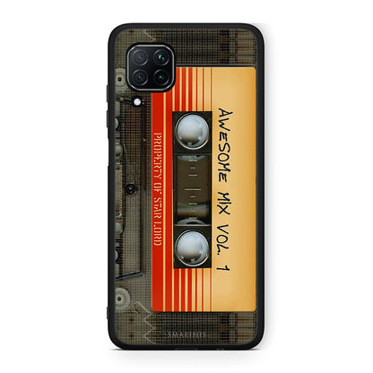 Huawei P40 Lite Awesome Mix θήκη από τη Smartfits με σχέδιο στο πίσω μέρος και μαύρο περίβλημα | Smartphone case with colorful back and black bezels by Smartfits