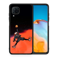 Thumbnail for Θήκη Huawei P40 Lite Basketball Hero από τη Smartfits με σχέδιο στο πίσω μέρος και μαύρο περίβλημα | Huawei P40 Lite Basketball Hero case with colorful back and black bezels