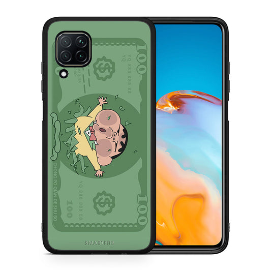 Θήκη Αγίου Βαλεντίνου Huawei P40 Lite Big Money από τη Smartfits με σχέδιο στο πίσω μέρος και μαύρο περίβλημα | Huawei P40 Lite Big Money case with colorful back and black bezels