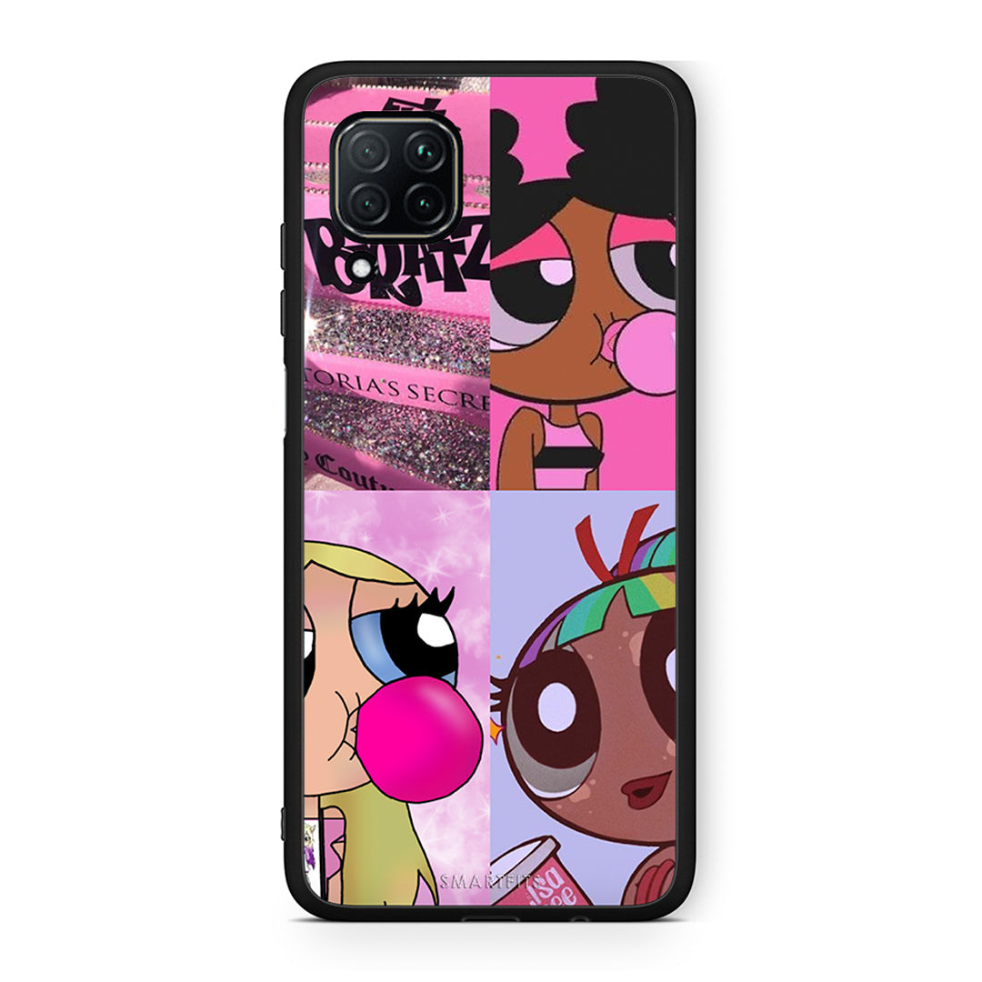 Huawei P40 Lite Bubble Girls Θήκη Αγίου Βαλεντίνου από τη Smartfits με σχέδιο στο πίσω μέρος και μαύρο περίβλημα | Smartphone case with colorful back and black bezels by Smartfits