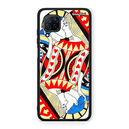 Huawei P40 Lite Card Love θήκη από τη Smartfits με σχέδιο στο πίσω μέρος και μαύρο περίβλημα | Smartphone case with colorful back and black bezels by Smartfits