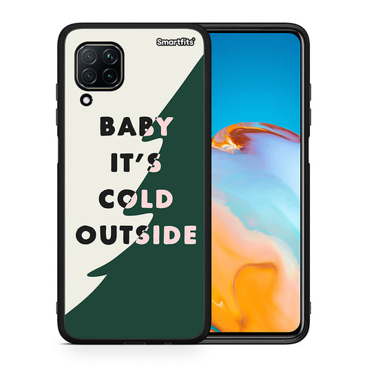 Θήκη Huawei P40 Lite Cold Outside από τη Smartfits με σχέδιο στο πίσω μέρος και μαύρο περίβλημα | Huawei P40 Lite Cold Outside case with colorful back and black bezels