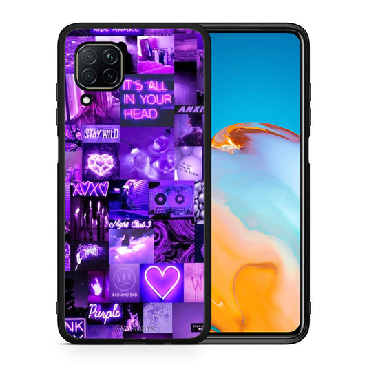 Θήκη Αγίου Βαλεντίνου Huawei P40 Lite Collage Stay Wild από τη Smartfits με σχέδιο στο πίσω μέρος και μαύρο περίβλημα | Huawei P40 Lite Collage Stay Wild case with colorful back and black bezels