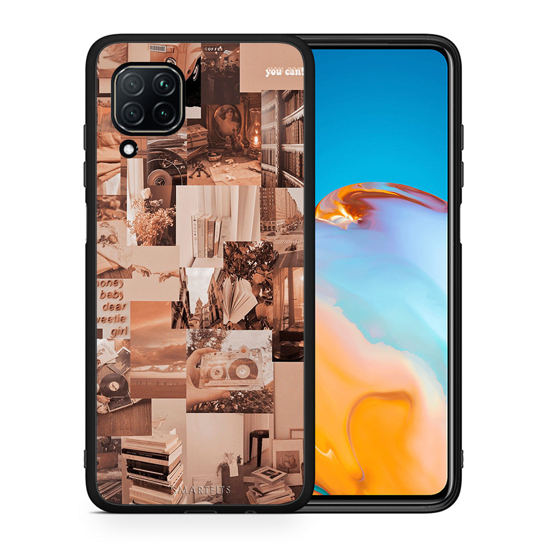 Θήκη Αγίου Βαλεντίνου Huawei P40 Lite Collage You Can από τη Smartfits με σχέδιο στο πίσω μέρος και μαύρο περίβλημα | Huawei P40 Lite Collage You Can case with colorful back and black bezels