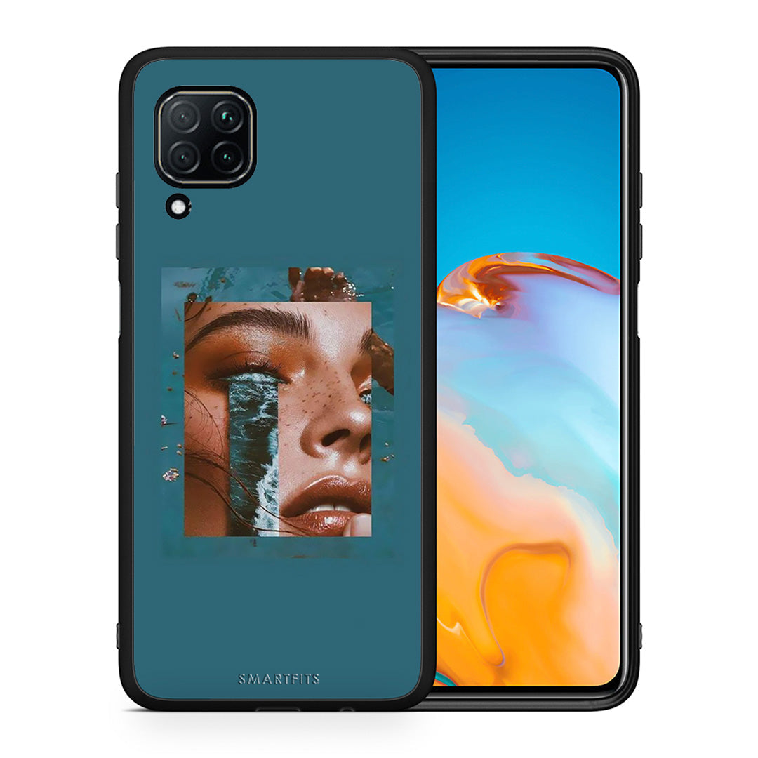 Θήκη Huawei P40 Lite Cry An Ocean από τη Smartfits με σχέδιο στο πίσω μέρος και μαύρο περίβλημα | Huawei P40 Lite Cry An Ocean case with colorful back and black bezels