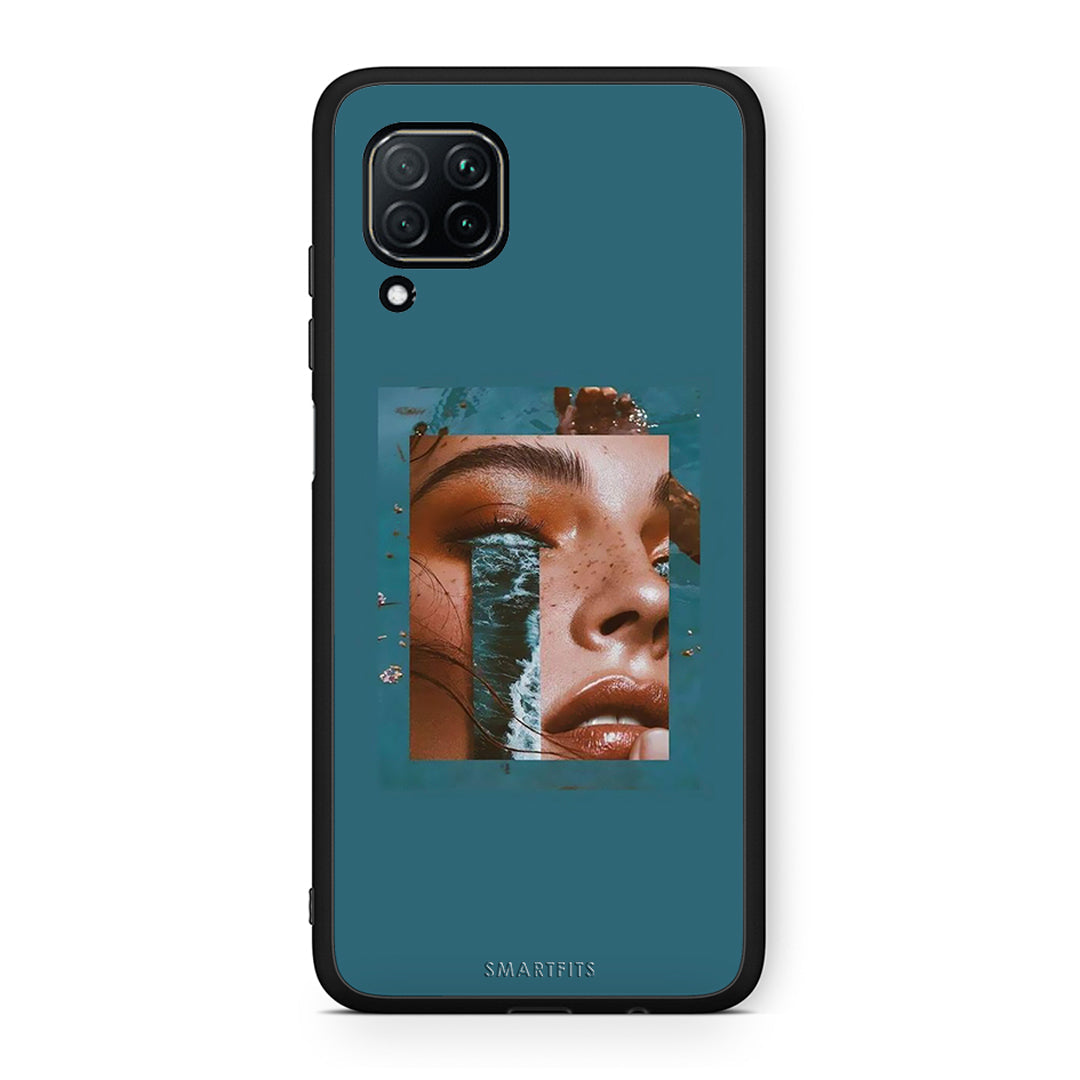 Huawei P40 Lite Cry An Ocean θήκη από τη Smartfits με σχέδιο στο πίσω μέρος και μαύρο περίβλημα | Smartphone case with colorful back and black bezels by Smartfits