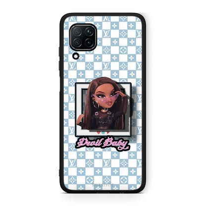 Huawei P40 Lite Devil Baby Θήκη Αγίου Βαλεντίνου από τη Smartfits με σχέδιο στο πίσω μέρος και μαύρο περίβλημα | Smartphone case with colorful back and black bezels by Smartfits